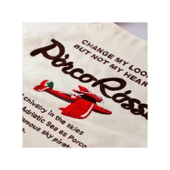 Tote bag Brodé Hydravion - Porco Rosso