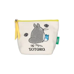 Trousse brodée Totoro Gris et Bleu - Mon Voisin Totoro