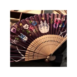 Éventail Belles de Jours et Lucioles - Mon Voisin Totoro