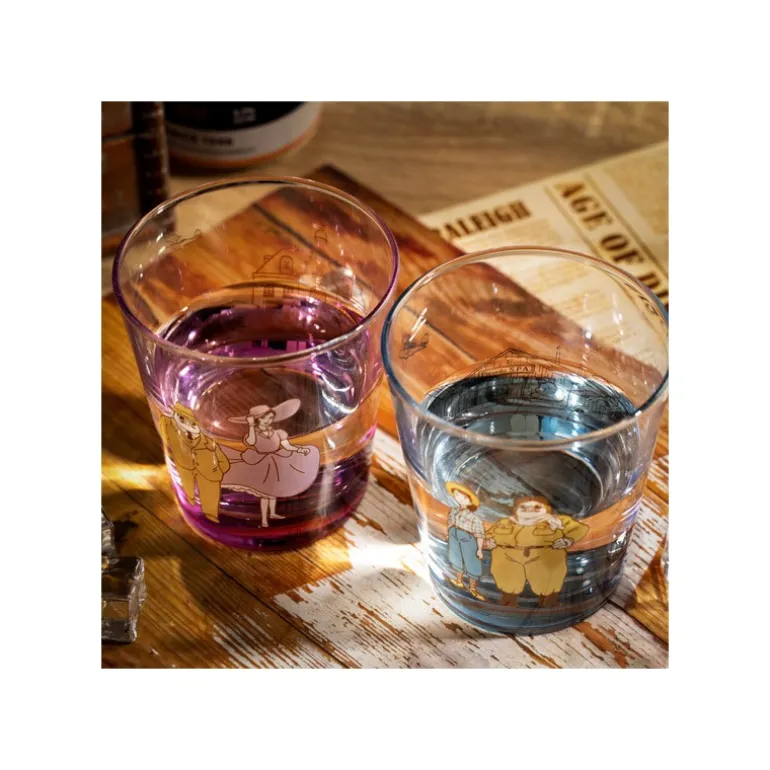 Verre décoré Marco & Fio - Porco Rosso