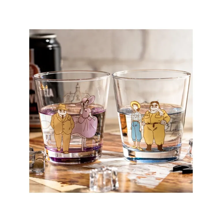 Verre décoré Marco & Gina - Porco Rosso