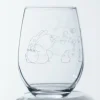 Verre gravé Totoro et gland - Mon Voisin Totoro